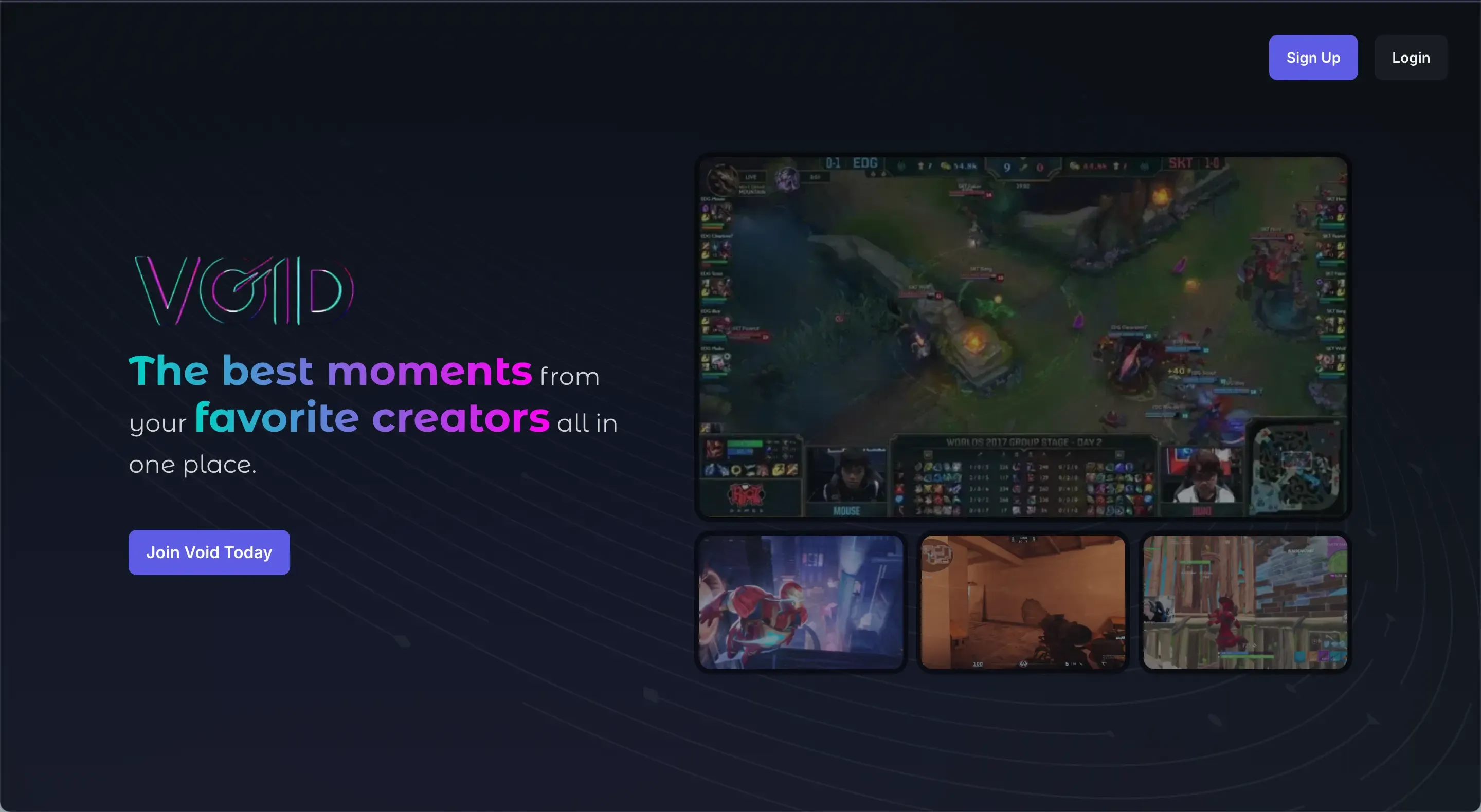 Void home experience